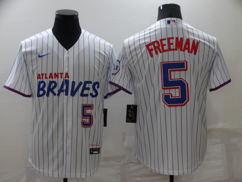 Braves 5 Freddie Freeman White 2021 City Connect Cool Base Jersey,We sell and wholesale Braves 5 Freddie Freeman White 2021 City Connect Cool Base Jersey on line form chian!
